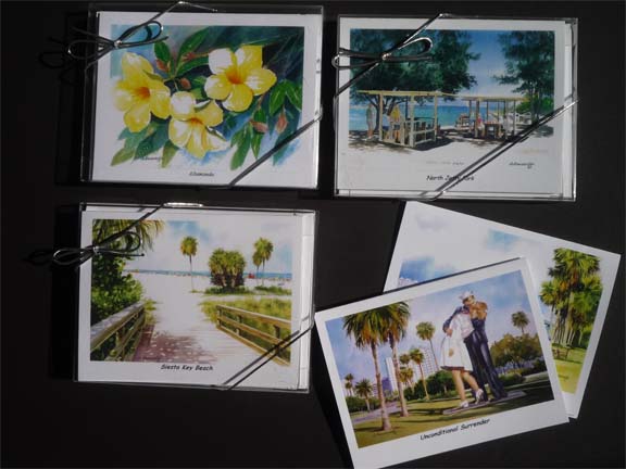 Cards, scenes of Florida by Augusto Argandona