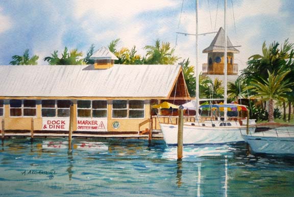 Watercolors of Florida in the Venice, Englewood and Gasparilla Island Areas