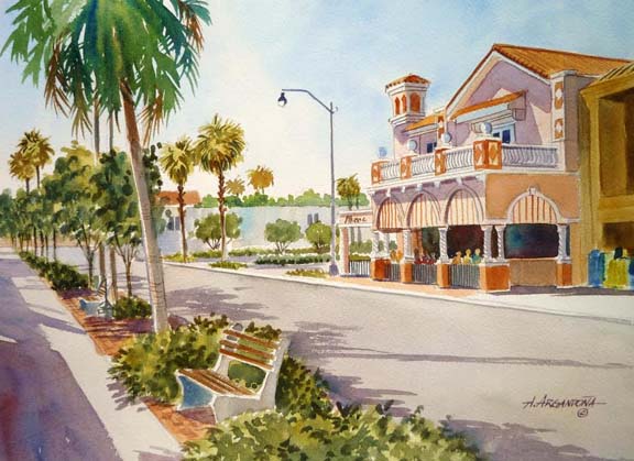 Watercolors of Florida in the Venice, Englewood and Gasparilla Island Areas